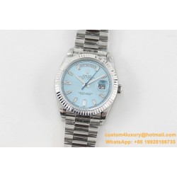 DayDate 228236 40mm SS/SS Ice Blue Dial TWS A2836