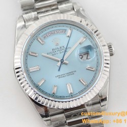 DayDate 228236 40mm SS/SS Ice Blue Dial TWS A2836