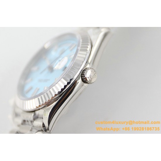 DayDate 228236 40mm SS/SS Ice Blue Dial TWS A2836