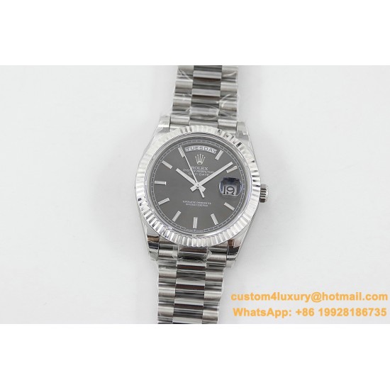 DayDate 228236 40mm SS/SS Grey Dial TWS A2836