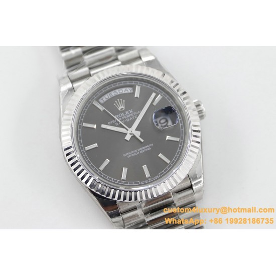 DayDate 228236 40mm SS/SS Grey Dial TWS A2836