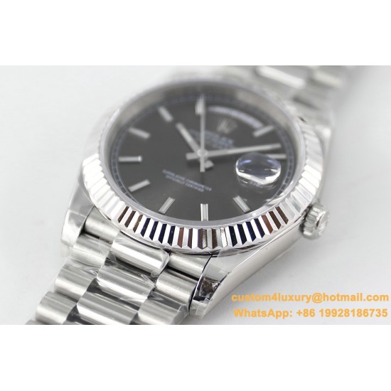 DayDate 228236 40mm SS/SS Grey Dial TWS A2836