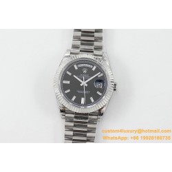 DayDate 228239 40mm SS/SS Black/Dia TWS A2836