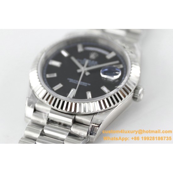 DayDate 228239 40mm SS/SS Black/Dia TWS A2836