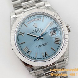 DayDate 228236 40mm SS/SS Ice Blue Dial Rmn TWS A2836