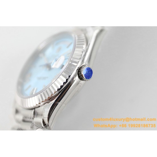DayDate 228236 40mm SS/SS Ice Blue Dial Rmn TWS A2836