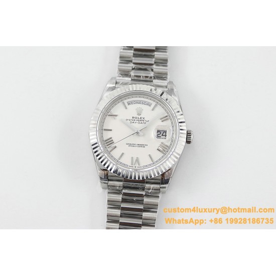 DayDate 228236 40mm SS/SS White Dial Rmn TWS A2836
