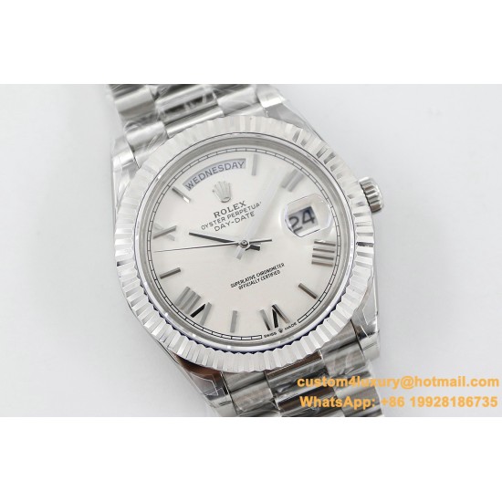 DayDate 228236 40mm SS/SS White Dial Rmn TWS A2836