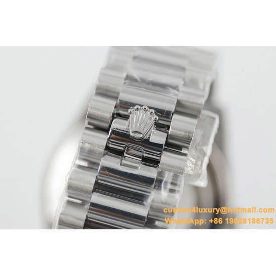 DayDate 228236 40mm SS/SS Ice Blue Dial Arabic TWS A2836
