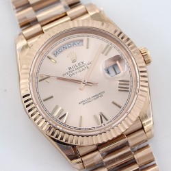 Rolex - DayDate 40mm Flt RG/RG Rose Gold Diam Rmn TWS A2836