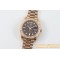 Rolex - DayDate 40mm Flt RG/RG Brown Baug. Diam TWS A2836