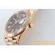Rolex - DayDate 40mm Flt RG/RG Brown Baug. Diam TWS A2836