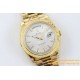 DayDate 228238 40mm YG/YG Silver Textured Dial TWS A2836