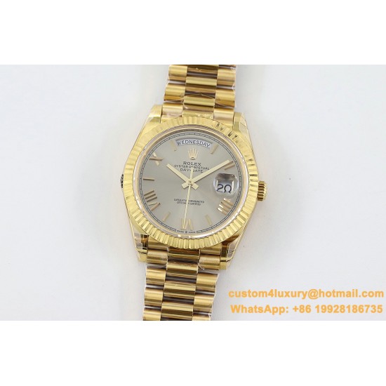 DayDate 228238 40mm YG/YG Grey Dial Rmn TWS A2836