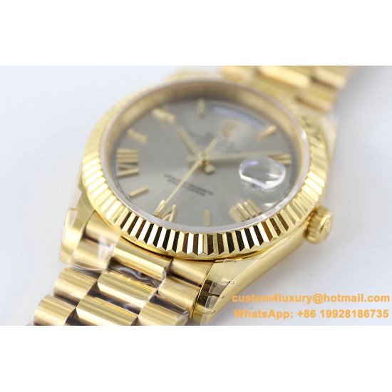 DayDate 228238 40mm YG/YG Grey Dial Rmn TWS A2836