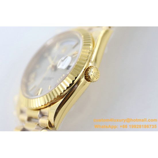 DayDate 228238 40mm YG/YG Grey Dial Rmn TWS A2836