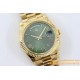 DayDate 228238 40mm YG/YG Green Dial Rmn TWS A2836