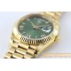 DayDate 228238 40mm YG/YG Green Dial Rmn TWS A2836