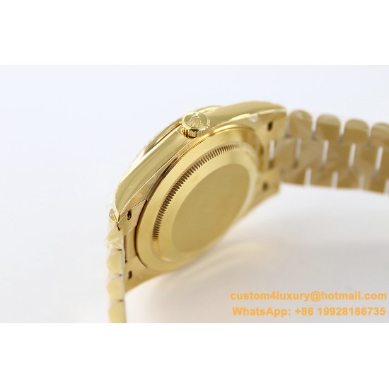 DayDate 228238 40mm YG/YG Gold Dial Baguette TWS A2836
