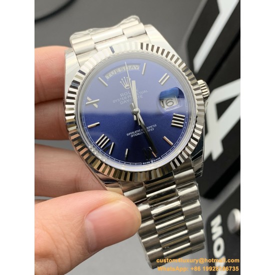DayDate 40mm SS/SS Blue/Rmn EWF A2836