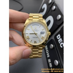 DayDate 40mm YG/YG Silver/Rmn EWF A2836