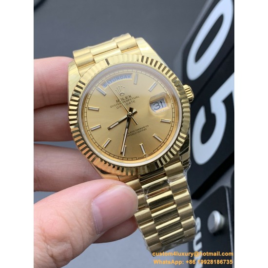 DayDate 40mm YG/YG Gold/Stk EWF A2836
