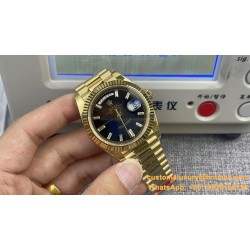 DayDate 40mm YG/YG Black/Stk EWF A2836