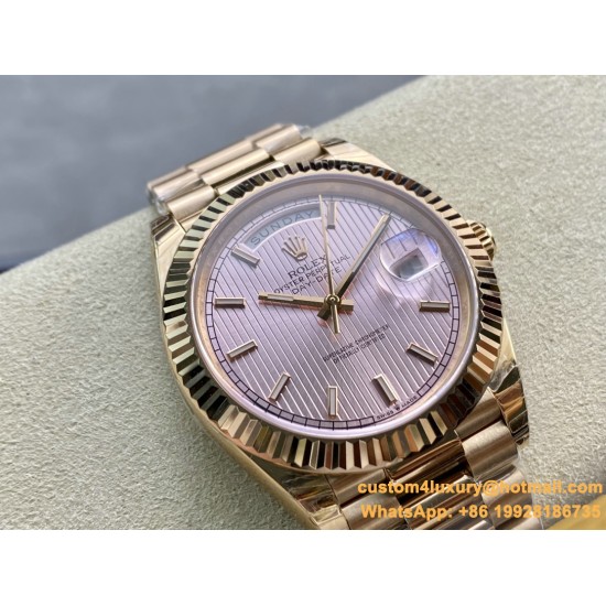 DayDate 228235 40mm RG/RG Gold Textured/Stk EWF V4 VR3255