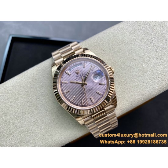 DayDate 228235 40mm RG/RG Gold Textured/Stk EWF V4 VR3255