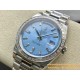 DayDate 228349 40mm Pres SS/SS Ice Blue/Dia EWF A3255