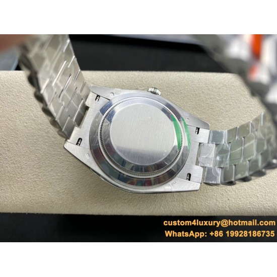 DayDate 228349 40mm Pres SS/SS Ice Blue/Dia EWF A3255