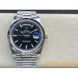 DayDate 228239 40mm SS/SS Black/Stk EWF V4 VR3255