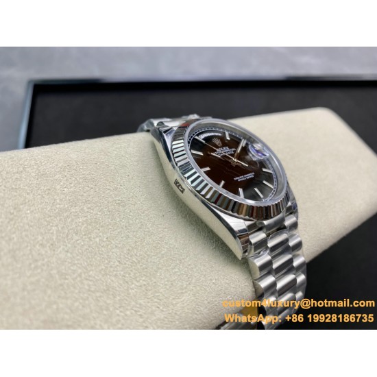 DayDate 228239 40mm SS/SS Black/Stk EWF V4 VR3255