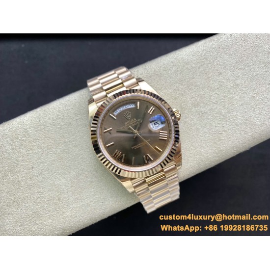 DayDate 228235 40mm RG/RG O Brown/Rmn EWF V4 VR3255