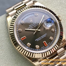DayDate 228235 40mm RG/RG Brown/Dia Diam EWF VR3255