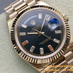 DayDate 228235 40mm RG/RG Black/Baguette EWF V4 VR3255