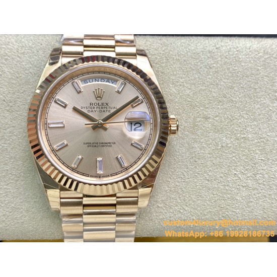 DayDate 228235 40mm RG/RG Rose Gold/Dia EWF VR3255
