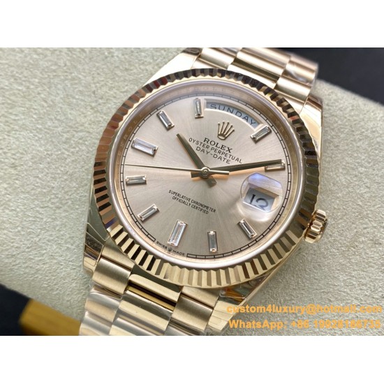 DayDate 228235 40mm RG/RG Rose Gold/Dia EWF VR3255