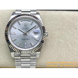 DayDate 228236 40mm SS/SS Silver/Dia EWF VR3255