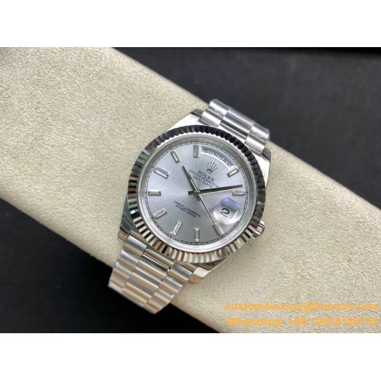 DayDate 228236 40mm SS/SS Silver/Dia EWF VR3255