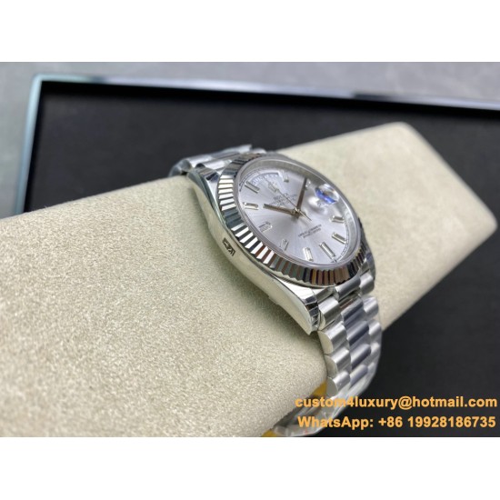 DayDate 228236 40mm SS/SS Silver/Dia EWF VR3255