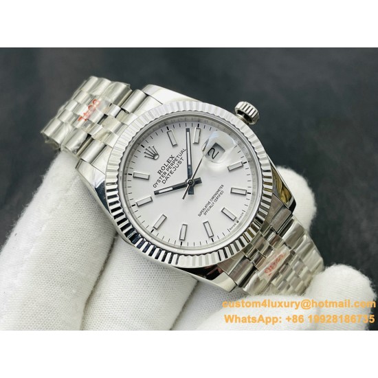 Datejust 126334 41mm Jub Flt 904L SS/SS White/Stk VRF VS3235