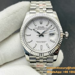 Datejust 126334 41mm Jub Flt 904L SS/SS White/Stk VRF VS3235