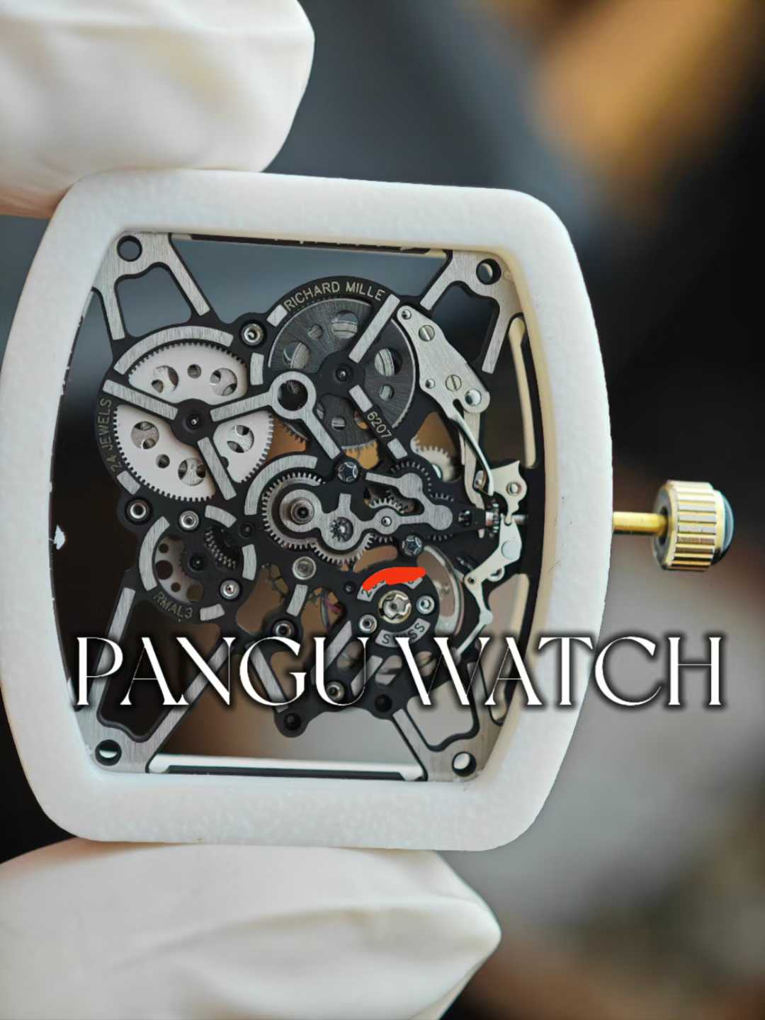 New Parmigiani‑grade RM35-01 movement – high‑resolution real photos, details can be magnified at will.